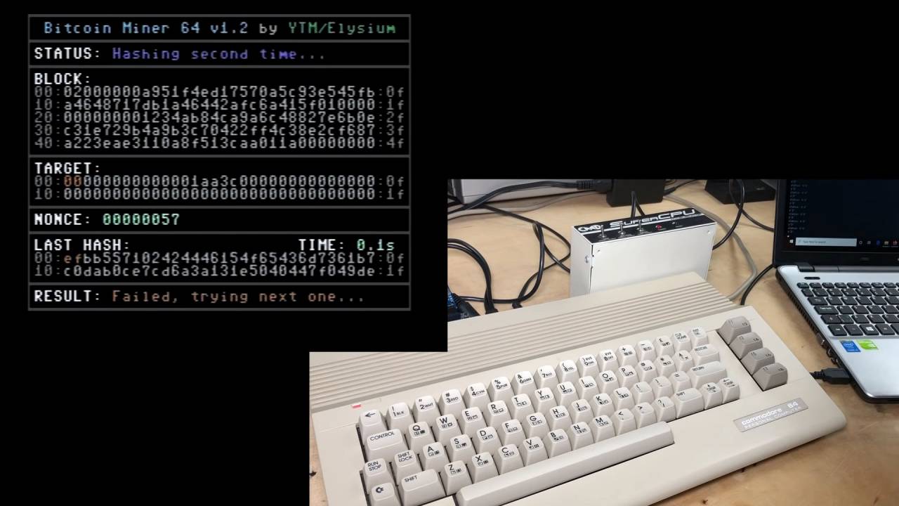 38 Yıllık Commodore 64 ile Bitcoin Madenciliği Yapıldı