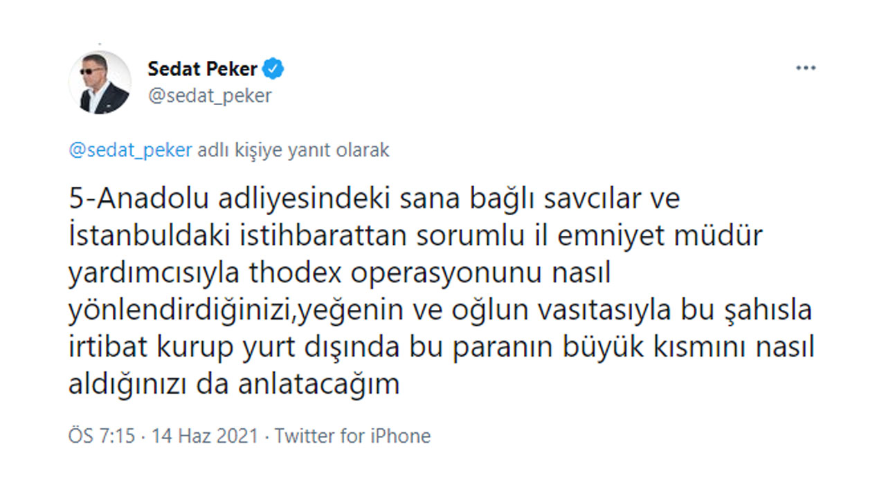 Sedat Peker’in Thodex Skandalı Hakkındaki İddiaları Sosyal Medyanın Gündemine Oturdu