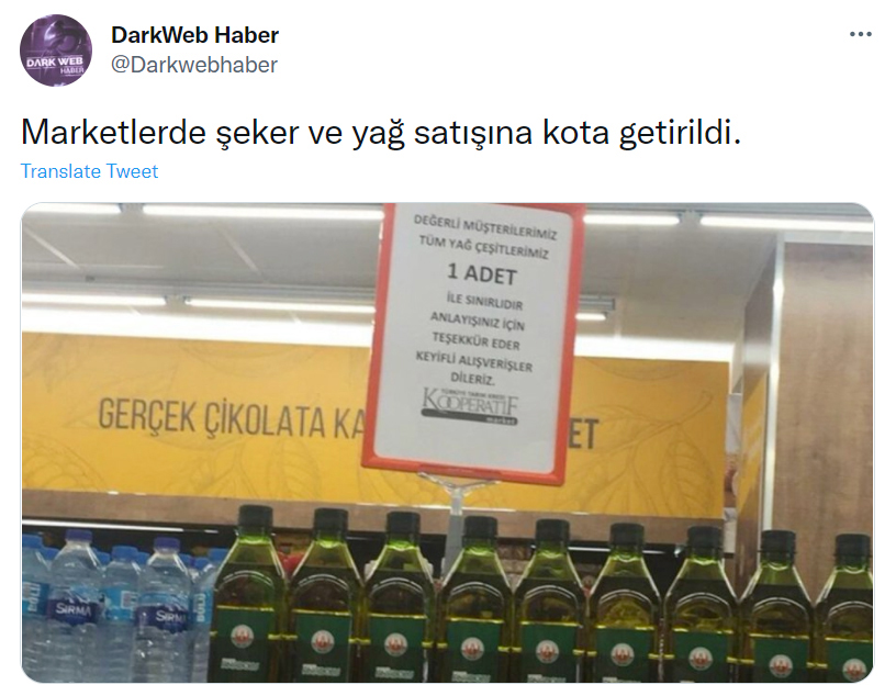 Marketlerde Temel Gıda Ürünlerinde ’Kota’ Uygulaması Yapılıyor: ’Tedarik Sorunları’ Gerekçe Gösteriliyor