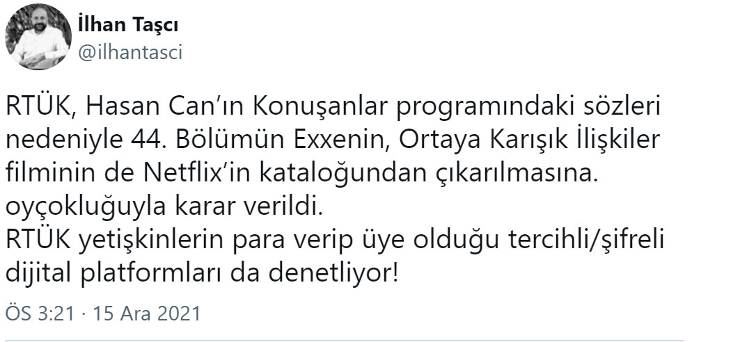 RTÜK, Hasan Can Kaya’nın ’Konuşanlar’ Programı Hakkında Kararını Açıkladı (Netflix’e Bir Ceza Daha Geldi)