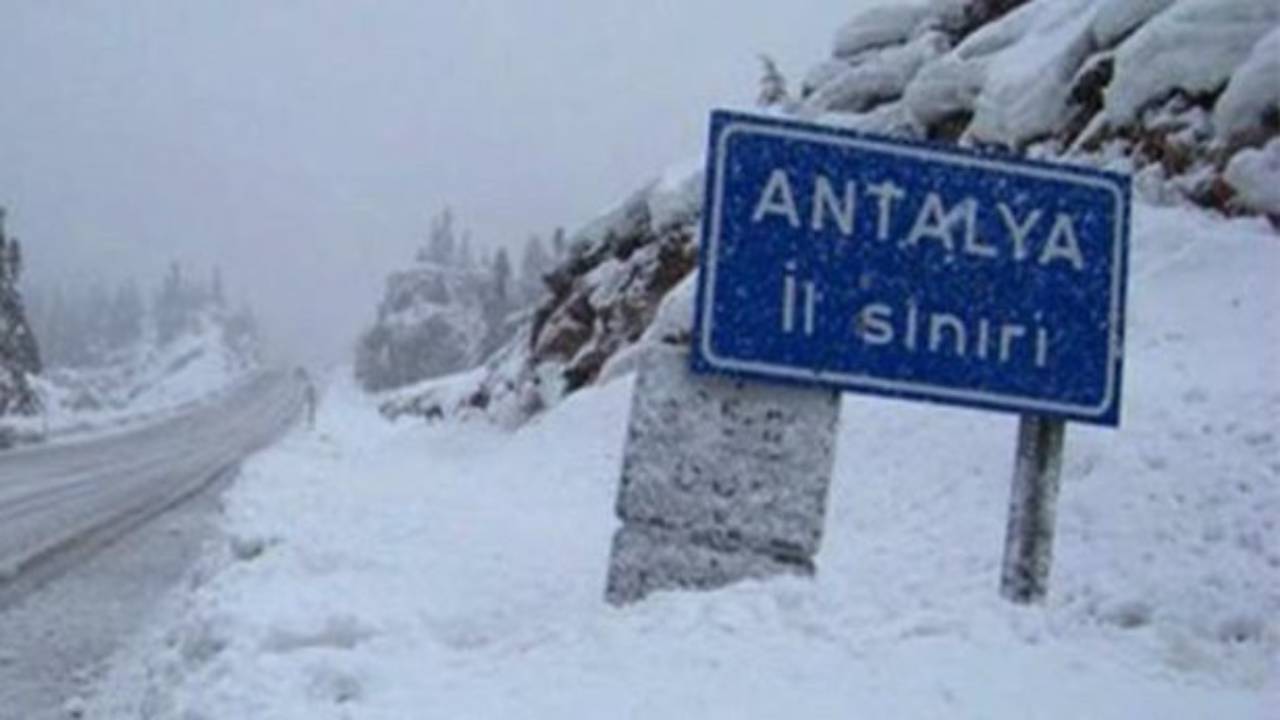Antalya with snow