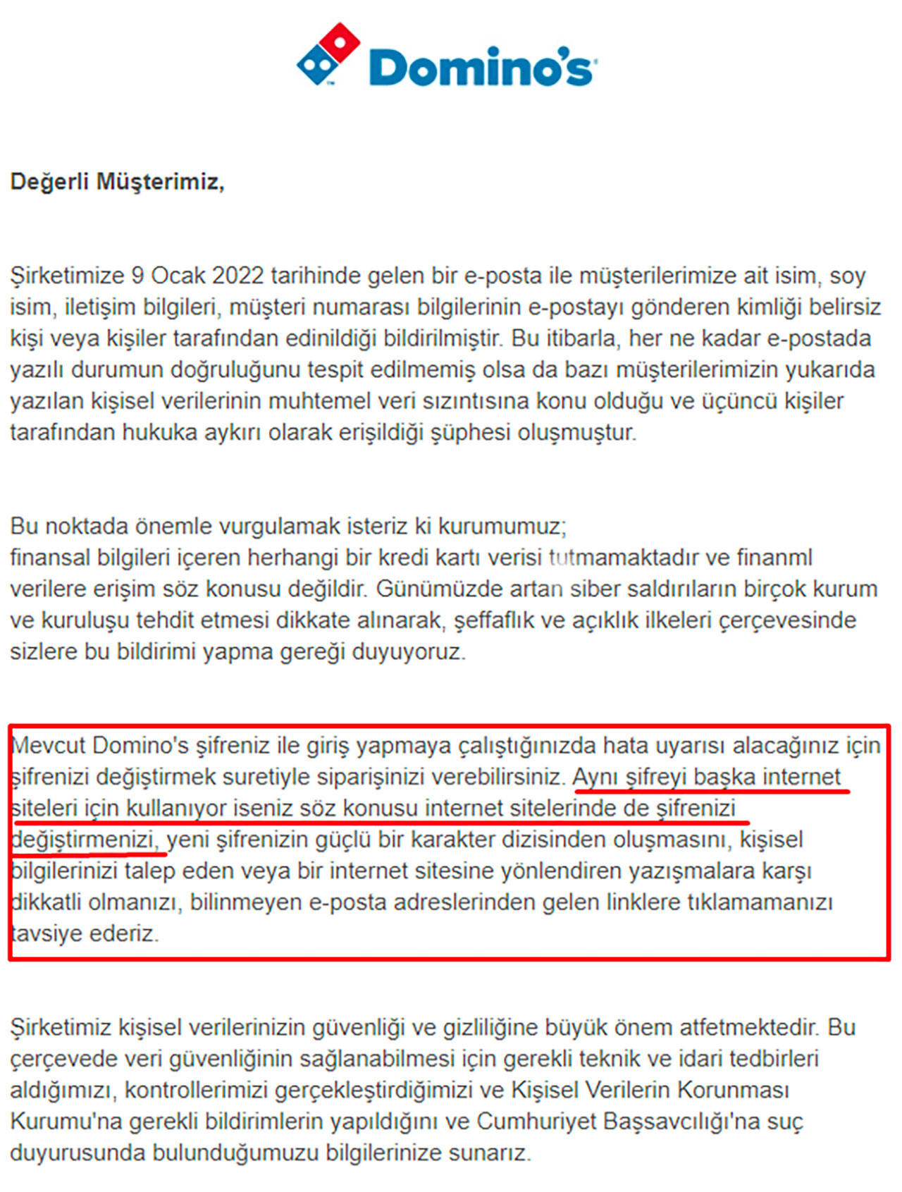 Domino’s Türkiye Siber Saldırıya Uğradı: Birçok İnsanın Kişisel Bilgileri Ele Geçirildi