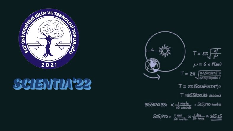 Ege Üniversitesi Bilim ve Teknoloji Topluluğunun Düzenlediği SCIENTIA’22, 7 Mart Tarihinde Başlıyor