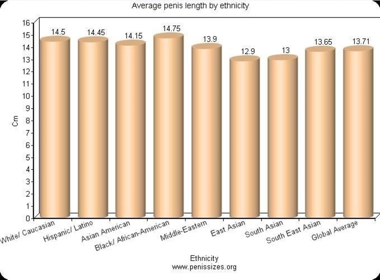 A erage black dick sizes