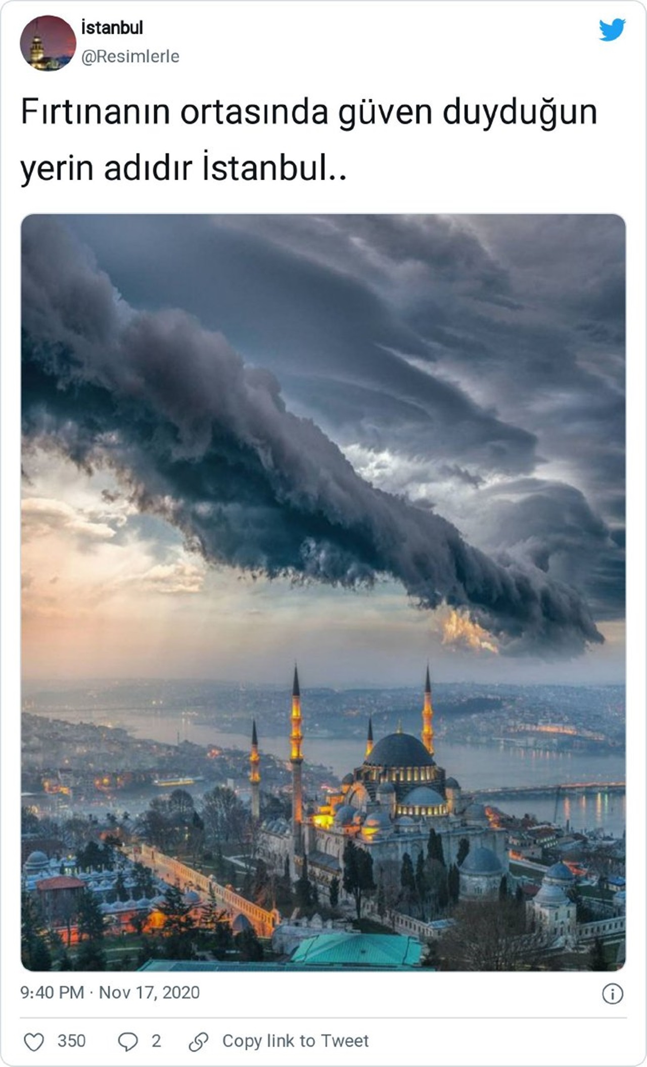 tempête d'istanbul