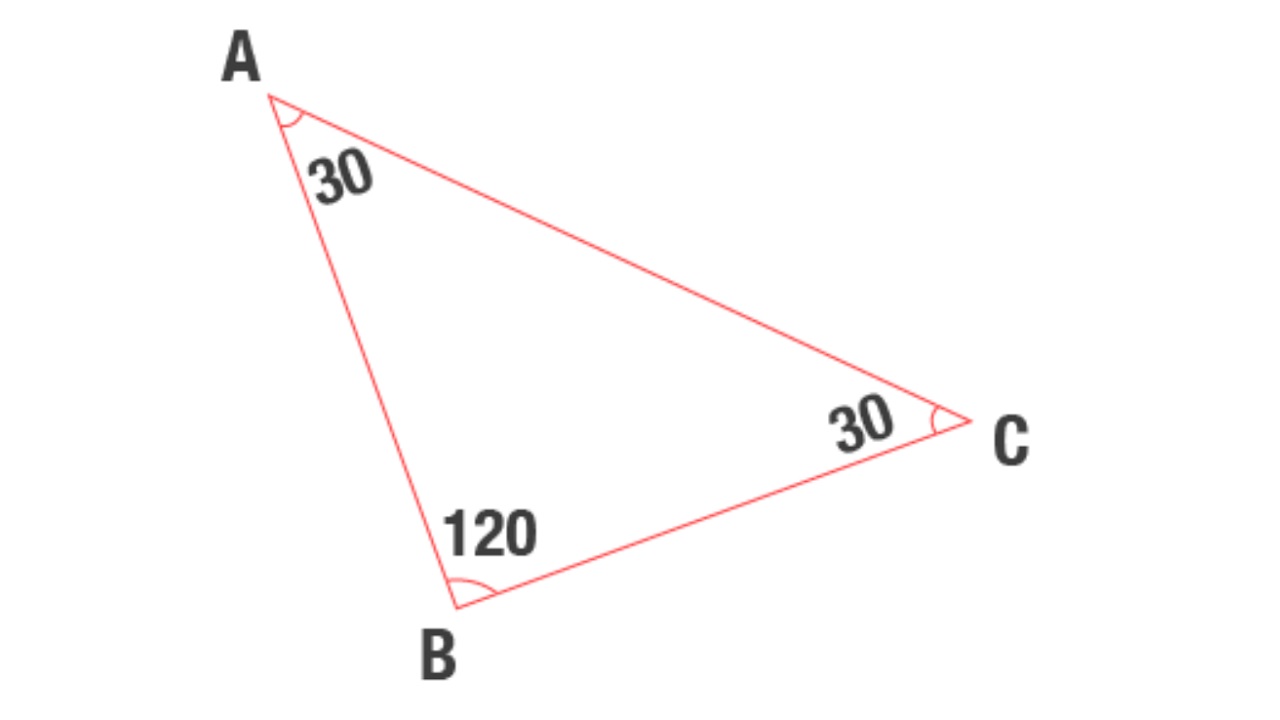 30 - 30 - 120 triangle