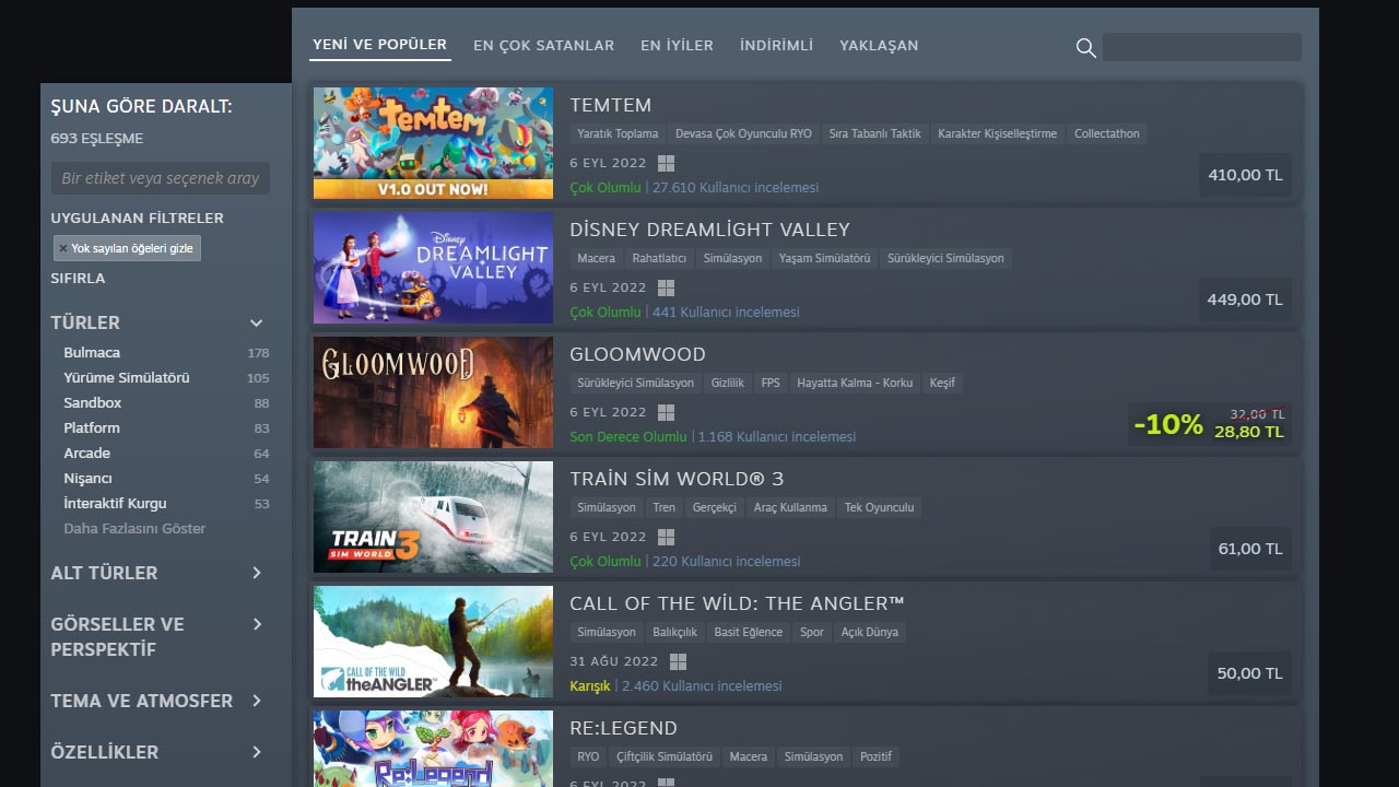 Steam Mağaza Tasarımı Yenilendi: Oyun Ararken Karakterin Hangi Cinsiyette Olmasını İstediğinizi Bile Seçebileceksiniz