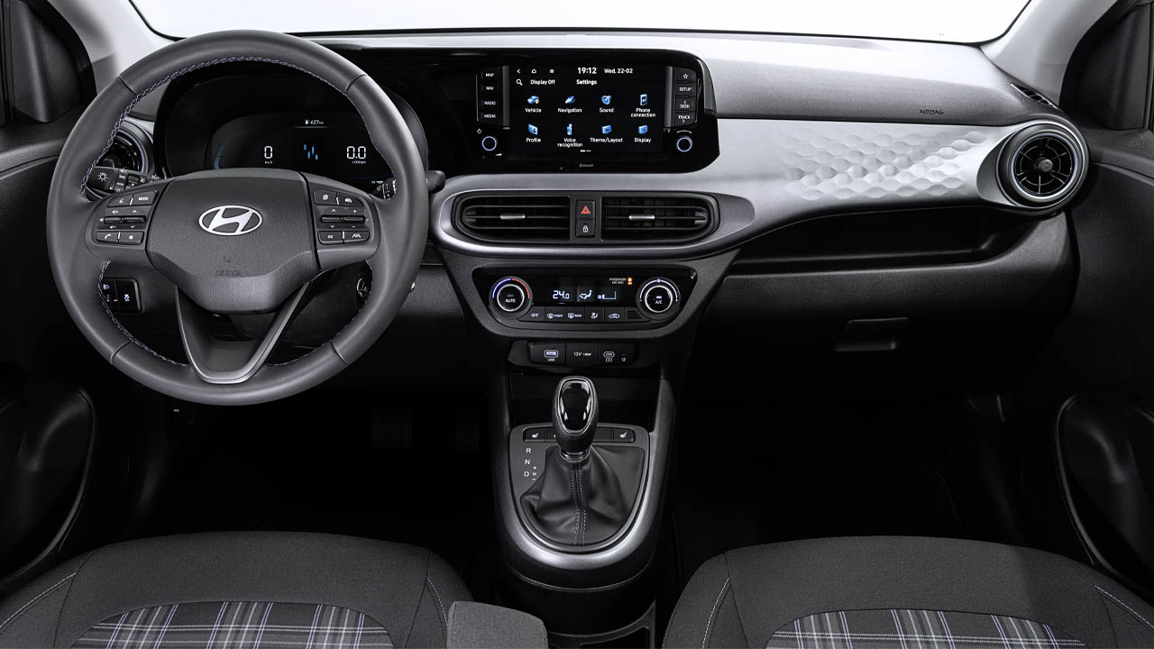 Hyundai i10 interior design