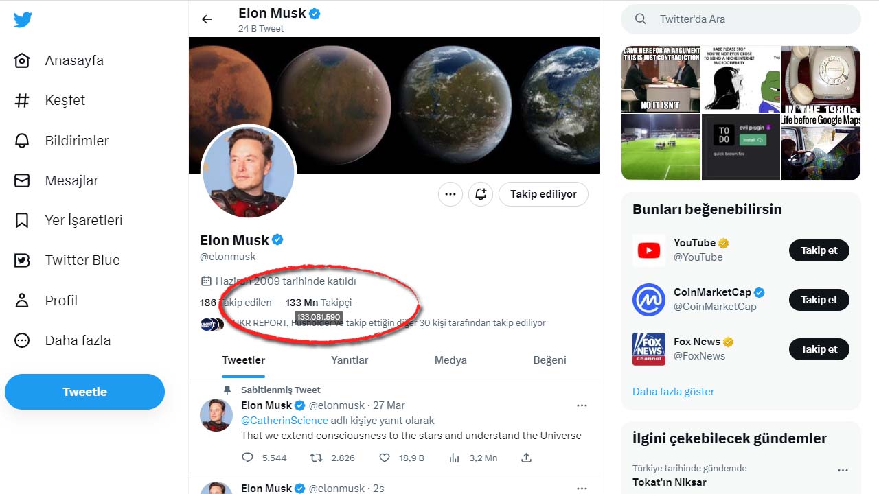 Elon Musk, Twitter’ın ’En Çok Takipçisi Olan’ Kullanıcısı Oldu (E Dükkan Senin Zaten)