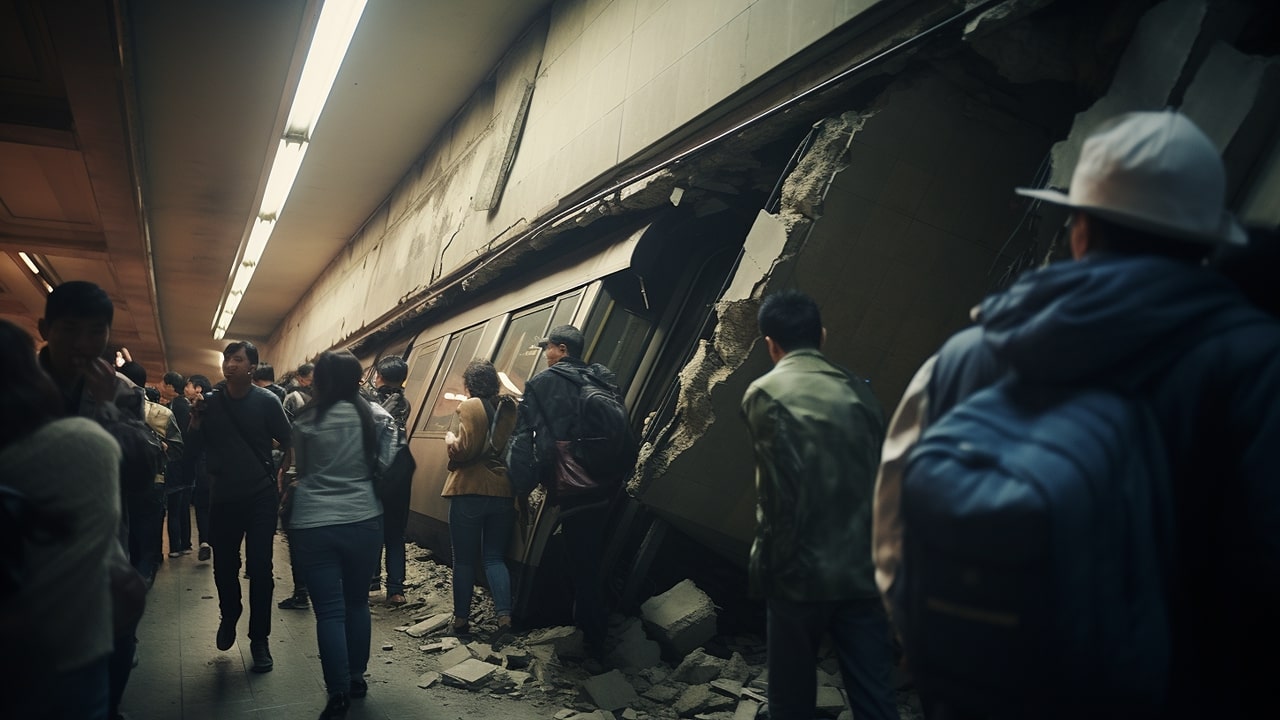 earthquake in the subway