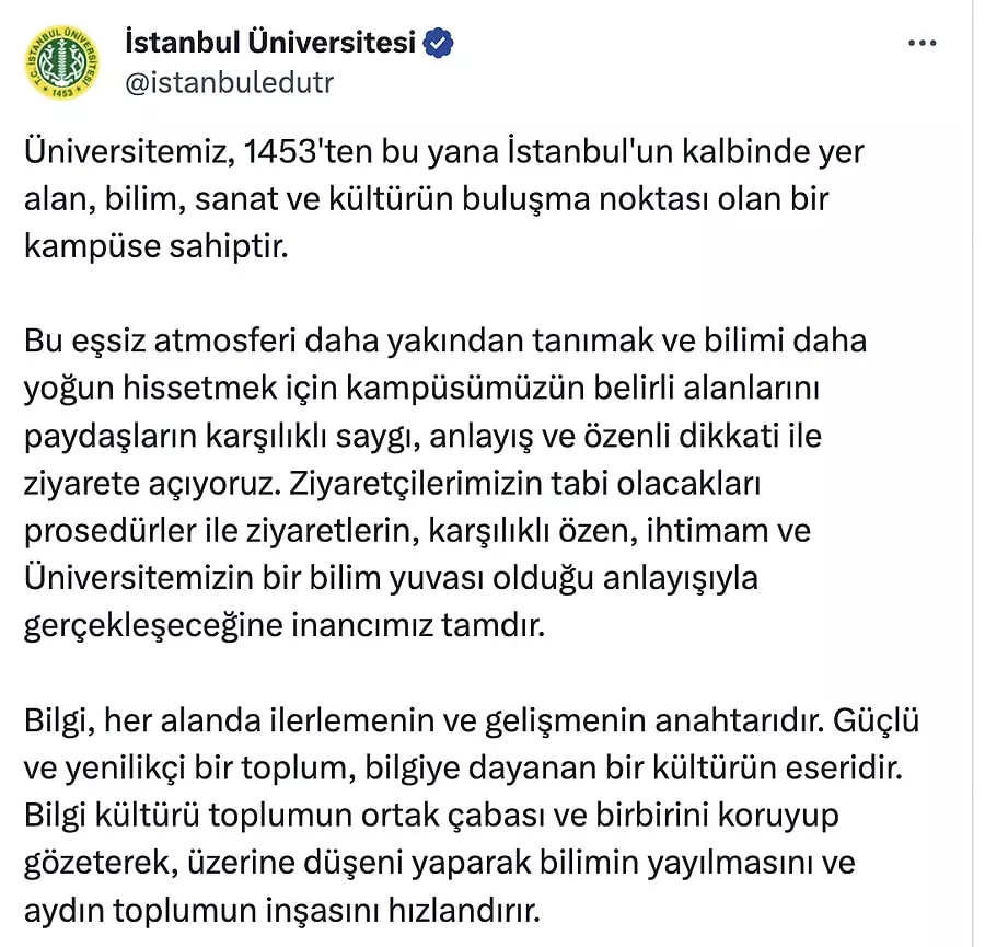 İstanbul Üniversitesi’nde Vatandaşların Ders Sırasında Amfilere Girmesi Gündem Oldu: İşte Gelen Tepkiler