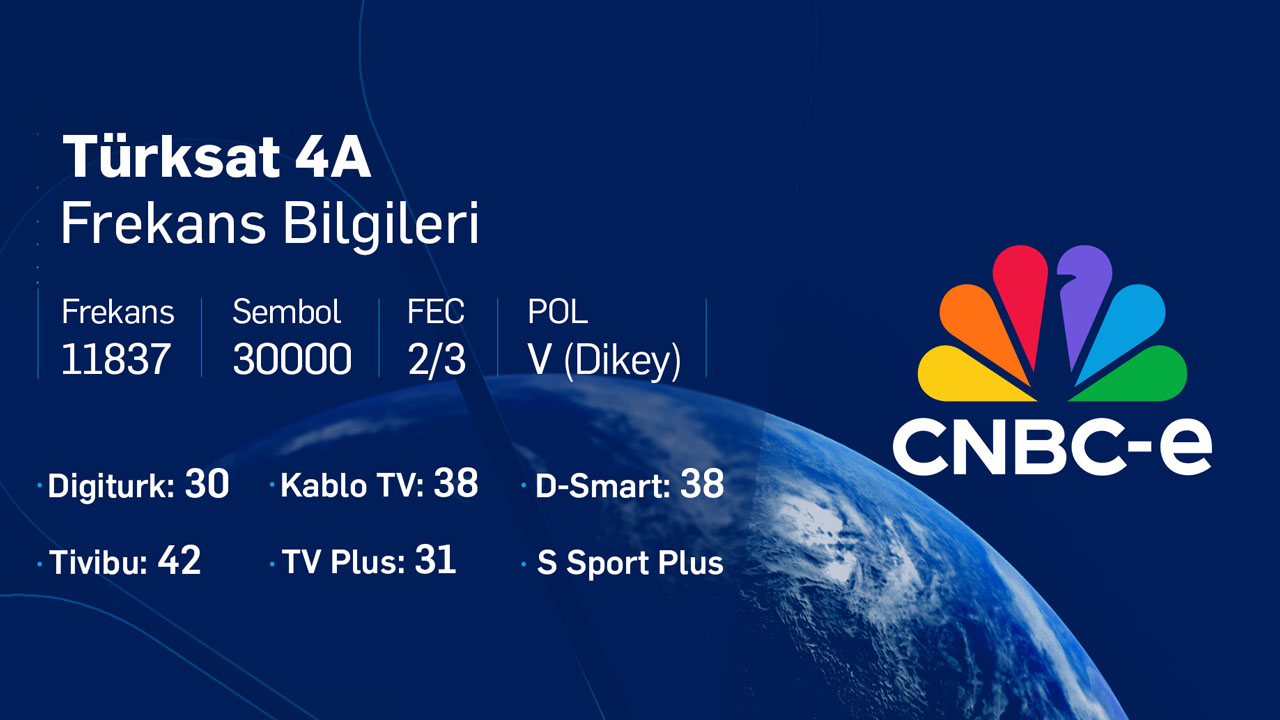 CNBC-e frekans bilgileri