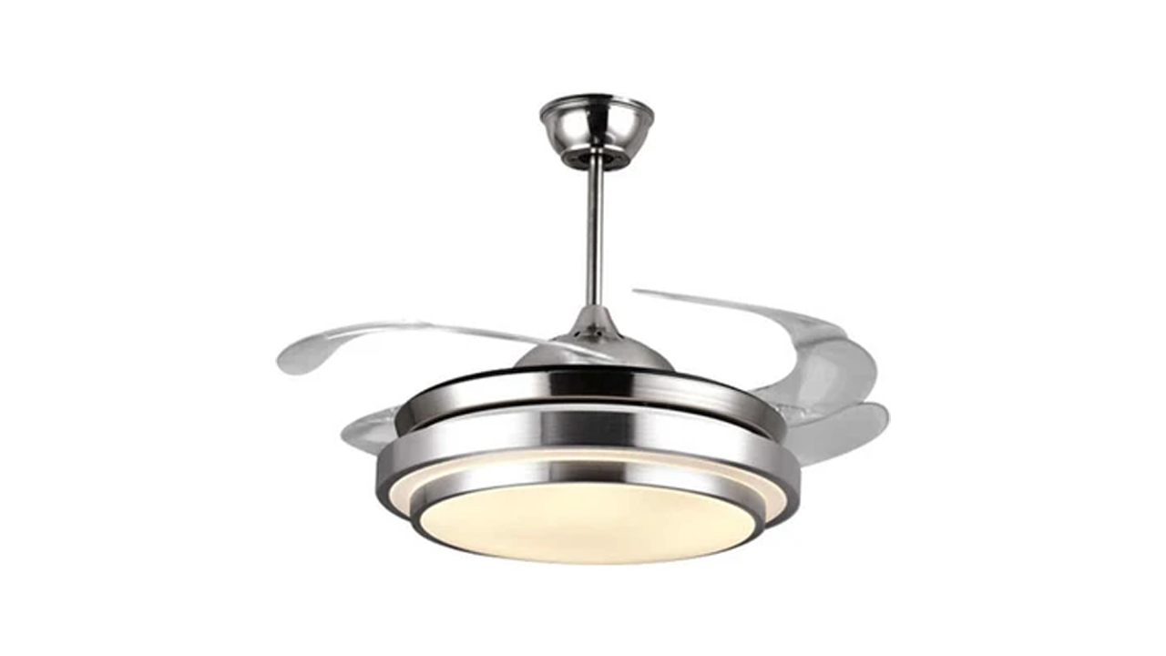 END Retractable Blade Illuminated Ceiling Fan