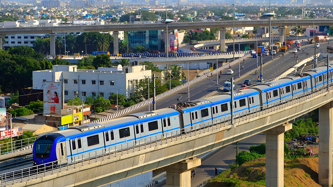 chennai metro demiryolu