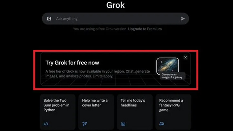 X’in Yapay Zekâsı Grok’un Ücretsiz Bir Sürümü Geliyor: İşte İlk Bilgiler