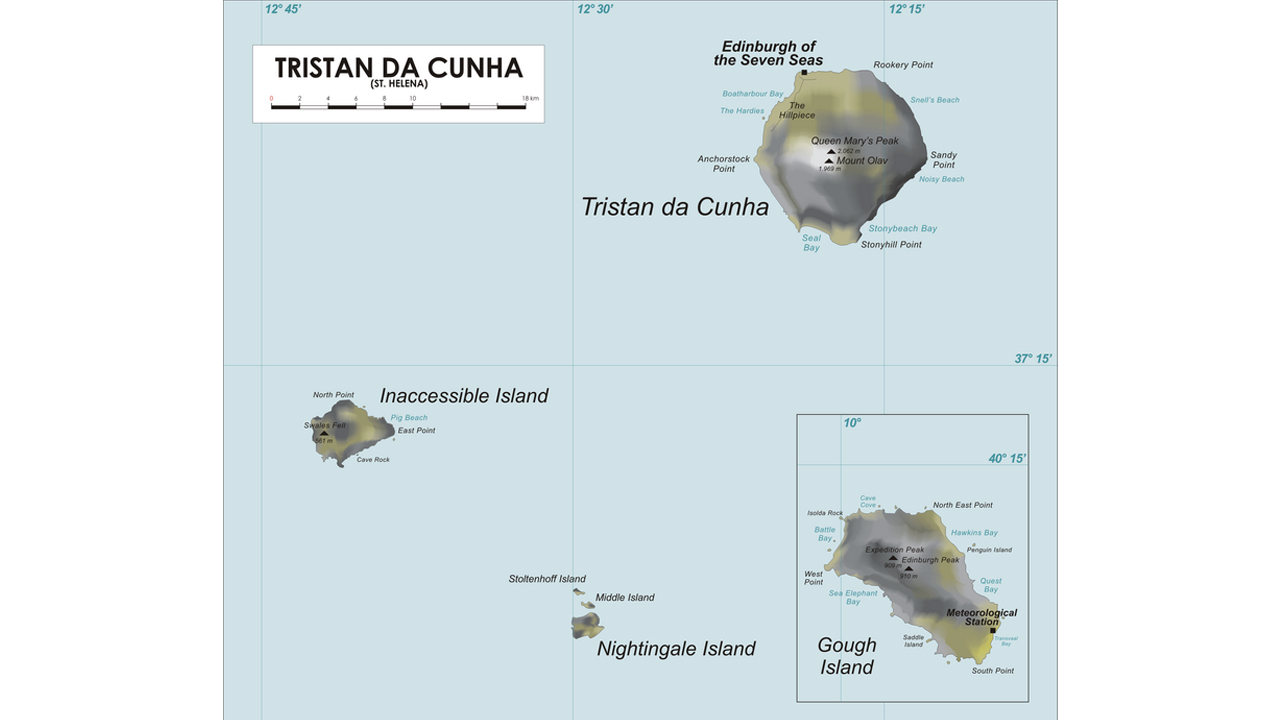 Tristan da Cunha nerede