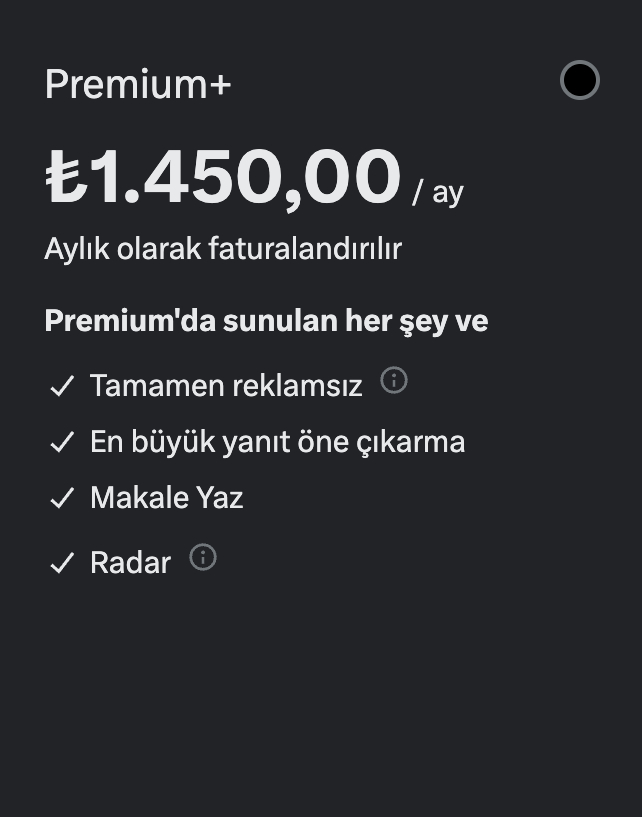 X Premium+ Aboneliklerine %88 Oranında Dev Zam Geldi: İşte Yeni Fiyatlar